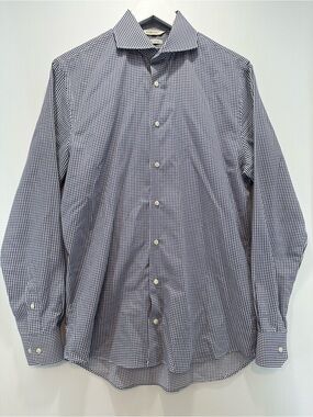 Suitsupply Egyptian Cotton Button Up Mens 15.5 Neck Extra Slim Fit